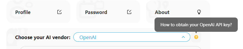 Embedded instructions for how to obtain an OpenAI API key.